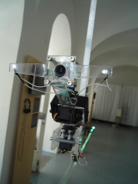 Performative Ecologies: Close up of "robot head"
